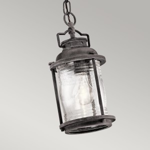 Lampa stropowa wisząca Elstead Lighting Ashland Bay KL-ASHLANDBAY8-S IP44 1xE27 Stal Stalowy.
