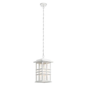 Lampa stropowa wisząca Elstead Lighting Beacon Square biała.