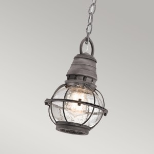 Lampa stropowa wisząca Elstead Lighting Bridge Point KL-BRIDGEPOINT8S IP44 1xE27 Stal Stalowy.