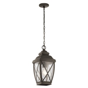 Lampa stropowa wisząca Elstead Lighting Tangier KL-TANGIER8-M IP45 1xE27 Aluminium Brązowy.