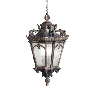 Lampa stropowa wisząca Elstead Lighting Tournai KL-TOURNAI8G-XL IP44 4xE27 Aluminium Brązowy