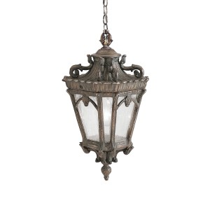 Lampa stropowa wisząca Elstead Lighting Tournai KL-TOURNAI8-XL IP44 3xE14 Aluminium Brązowy