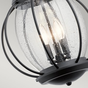 Lampa stropowa wisząca Elstead Lighting Vandalia KL-VANDALIA8-L IP44 3xE14 Stal Czarny.