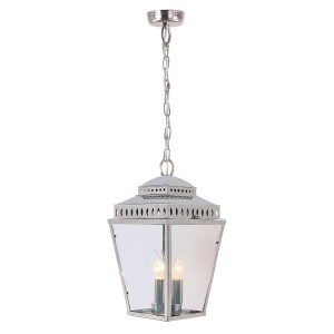 Lampa stropowa wisząca Elstead Lighting Mansion House MANSION-HOUSE8-PN IP44 3xE14 Mosiądz Chrom.