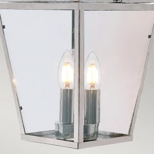 Lampa stropowa wisząca Elstead Lighting Mansion House w stylu klasycznym chromowana.
