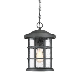 Lampa stropowa wisząca Elstead Lighting Crusade QZ-CRUSADE8-BLK IP44 czarna.