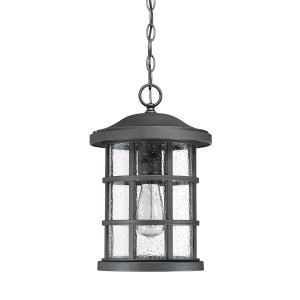 Czarna lampa stropowa wisząca Elstead Lighting Crusade QZ-CRUSADE8-BLK