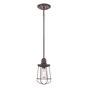 Lampa stropowa wisząca Elstead Lighting Marine QZ-MARINE-P IP23 stal brązowy E27.