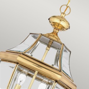 Lampa stropowa wisząca Elstead Lighting Newbury QZ-NEWBURY8-L-PB mosiądz