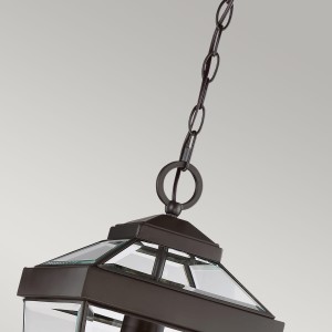 Lampa stropowa wisząca Elstead Lighting Ravine, brązowa.
