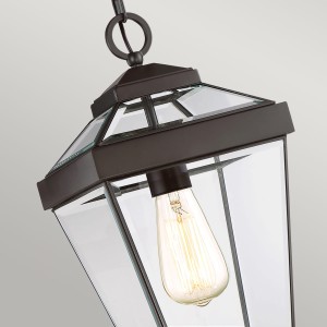 Lampa stropowa wisząca Elstead Lighting Ravine QZ-RAVINE8-M IP23 1xE27 Mosiądz Brązowy.