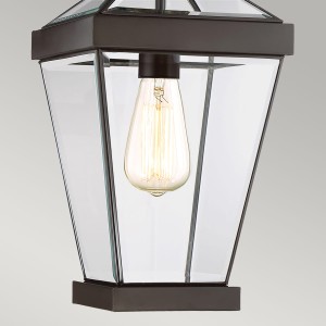 Lampa stropowa wisząca Elstead Lighting Ravine QZ-RAVINE8-M IP23 1xE27 Mosiądz Brązowy.