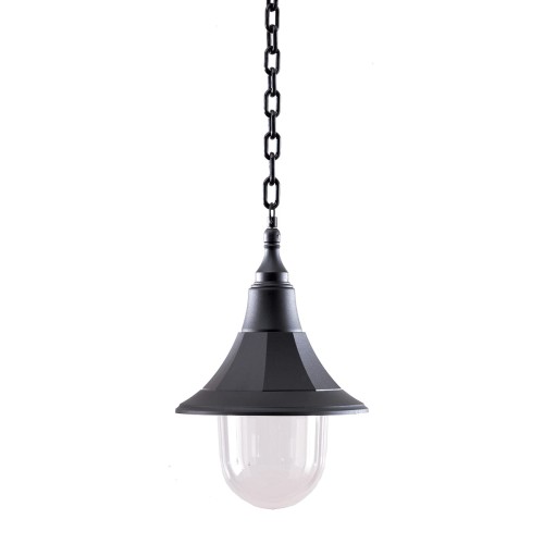 Lampa stropowa wisząca Elstead Lighting Shannon SHANNON-CHAIN IP44 1xE27 Tworzywo Czarny