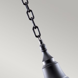 Czarna lampa stropowa wisząca Elstead Lighting Shannon.