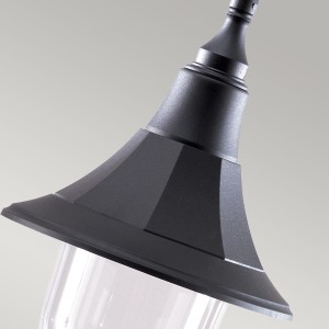 Lampa stropowa wisząca Elstead Lighting Shannon w czarnym kolorze.