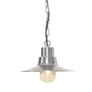 Lampa stropowa wisząca Elstead Lighting Sheldon SHELDON-CH-AN IP44 1xE27 Mosiądz Srebrny.