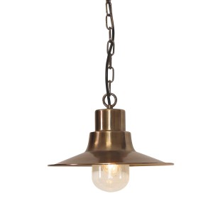Lampa wisząca Elstead Lighting Sheldon SHELDON-CH-BR IP44 E27 mosiądz.