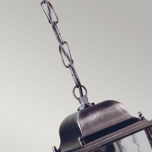 Lampa stropowa wisząca Elstead Lighting Wexford WX9 IP23 1xE27 Metal Czarny.
