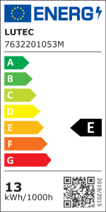 Naświetlacz LED Lutec Arc z czujnikiem ruchu, klasa energetyczna E.