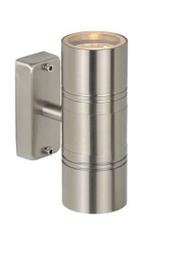 Nowoczesny kinkiet zewnętrzny Lucide Arne-Led 14867/11/12 IP44 2xGU10 stal srebrny.