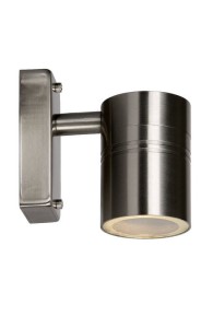 Nowoczesny kinkiet zewnętrzny Lucide Arne-Led 14867/05/12 IP44 Stal Srebrny
