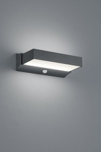 Lampa ścienna Kinkiet zewnętrzny z czujnikiem Trio Cuando 226669242 IP54 1xLED Aluminium Szary