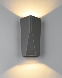 Lampa ścienna Kinkiet zewnętrzny LED Trio Tay 226560242 IP65 2xLED Aluminium Szary