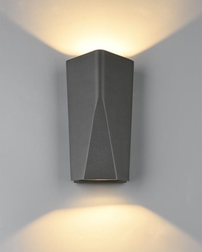 Lampa ścienna Kinkiet zewnętrzny LED Trio Tay 226560242 IP65 2xLED Aluminium Szary