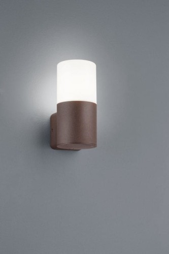 Lampa ścienna Nowoczesny kinkiet zewnętrzny Trio Hoosic 222260124 IP44 1xE27 Aluminium Miedziany