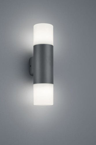 Lampa elewacyjna Trio Hoosic 224060242 IP44 2xE27 Aluminium Szary