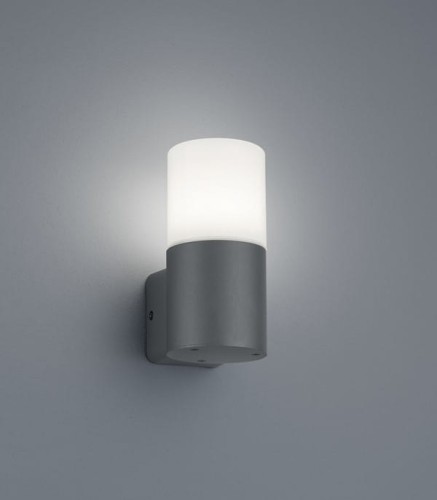 Lampa elewacyjna Trio Hoosic 224060142 IP44 1xE27 Aluminium Szary