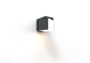 Kinkiet zewnętrzny LED Lutec Cuba 5193814118 IP54 1xLED Aluminium Szary montowany na ścianie.