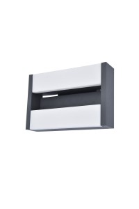 Kinkiet zewnętrzny LED Lutec Conroy 5107001118 IP54 Aluminium Szary.