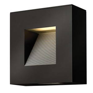 Nowoczesny kinkiet zewnętrzny Elstead Lighting Luna HK-LUNA-S-SK IP44 czarny.