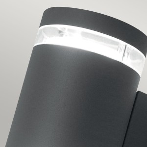 Nowoczesny kinkiet zewnętrzny Elstead Lighting Magnus IP44 Aluminium Szary.