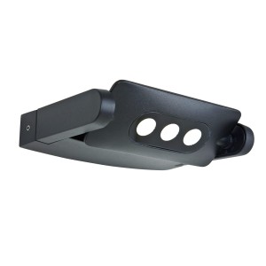 Kinkiet zewnętrzny LED Elstead Lighting Sigmuns SIGMUND-3W IP65 3xLED Aluminium Szary.