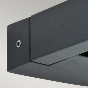 Kinkiet zewnętrzny LED Elstead Lighting Sigmuns SIGMUND-3W IP65 3xLED Aluminium Szary z bliska.