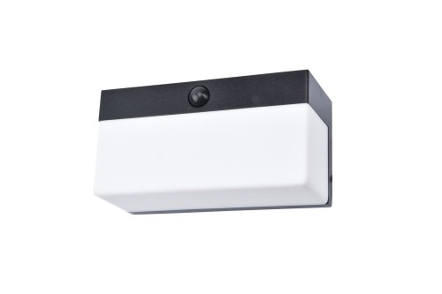 Lampa elewacyjna Lutec Fran Solar - Czujnik ruchu 6941502330 IP44 1xLED Tworzywo Czarny