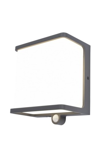 Lampa elewacyjna Lutec Doblo Solar - Czujnik Ruchu 6943701125 IP44 1xLED Aluminium Szary