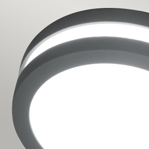 Lampa elewacyjna Elstead Lighting Ano ANO-1W IP54 Aluminium Szary widok z przodu.