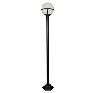 Lampa ogrodowa kula Elstead Lighting Glenbeigh GLENBEIGH-POST IP44 czarna.