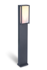 Słupek oświetleniowy Lutec Qubo 7193003118 IP54 1xLED Aluminium Szary.