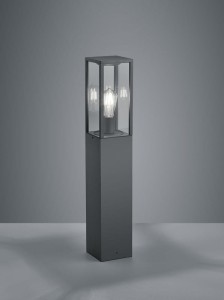 Słupek oświetleniowy Trio Garonne 401860142 IP44 1xE27 Aluminium Szary.