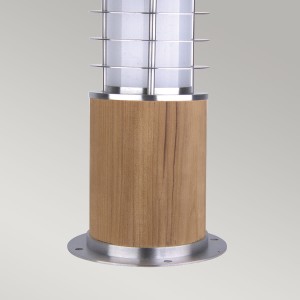Słupek oświetleniowy Elstead Lighting Poole GZ-POOLE-MB IP55 drewno stalowy.