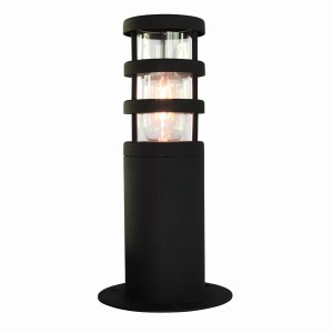 Słupek oświetleniowy Elstead Lighting Hornbaek HORNBAEK-PED IP44 1xE27 Stal Czarny.