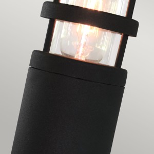 Słupek oświetleniowy Elstead Lighting Hornbaek czarny stal IP44.