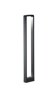 Latarnia ogrodowa Trio Reno 420760142 IP54 1xLED Aluminium Szary, prostokątna, nowoczesny design.