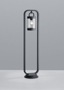 Słupek oświetleniowy Trio Sambesi 404160142 IP44, szary, aluminium, 1xE27.