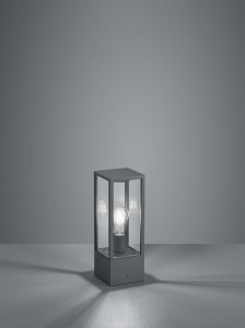 Latarnia ogrodowa Trio Garonne 501860142 IP44 1xE27 Aluminium Szary