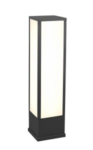 Słupek oświetleniowy Trio Fuerte 526260142 IP54 1xLED Aluminium Szary, iluminacja zewnętrzna.